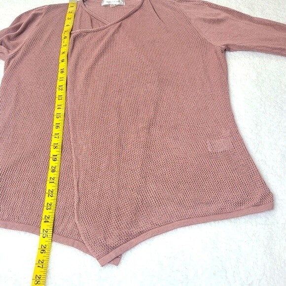 August Silk Womens Open Knit Drape Front Viscose Cardigan Size M - Picture 13 of 15